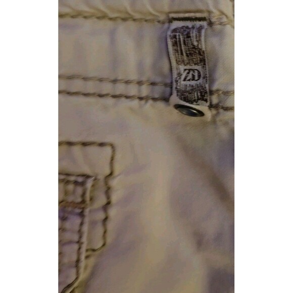 Zanda Di Shorts Size 11 Tan Pockets Cotton Style JS1444U2 - Picture 8 of 10